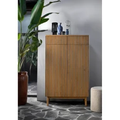 New Opbergkast Arrosto eikenhout 148x90x45 cm light roast Woonseries|Opbergkast