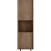 Outlet Opbergkast Calvo 202x060x040 cm bruin Woonseries|Opbergkast
