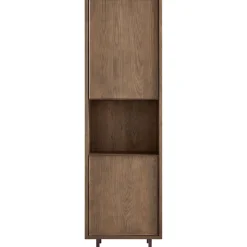 Outlet Opbergkast Calvo 202x060x040 cm bruin Woonseries|Opbergkast