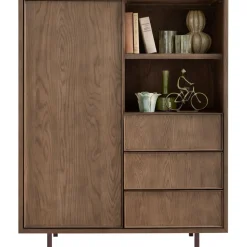 Online Opbergkast Calvo 143x115x045 cm bruin Woonseries|Opbergkast
