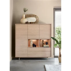 Online Opbergkast Famosa bruin 150x150x45 cm Woonseries|Opbergkast