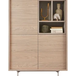 Sale Opbergkast Famosa bruin 136x102x45 cm Woonseries|Opbergkast