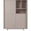 Discount Opbergkast Famosa grijs 136x102x45 cm Woonseries|Opbergkast