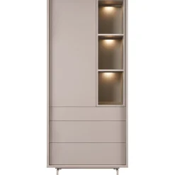 Opbergkast Famosa grijs 187x83x45 cm Woonseries|Opbergkast