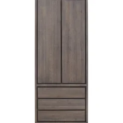 Discount Opbergkast Lavio (86 cm) eiken grafiet Woonseries|Opbergkast