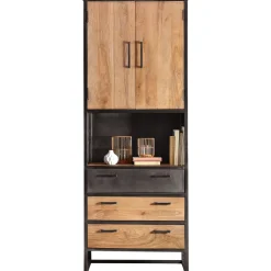New Opbergkast Mesola (76 Cm) mango natural Woonseries|Opbergkast