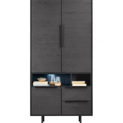 New Opbergkast Nero (190 cm) noir decor Woonseries|Opbergkast