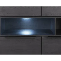 New Opbergkast Nero (190 cm) noir decor Woonseries|Opbergkast