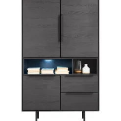 Clearance Opbergkast Nero (150 cm) noir decor Woonseries|Opbergkast