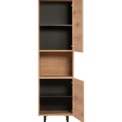 Best Opbergkast Paranno 197x055x42 cm bruin 2 deurs Woonseries|Opbergkast