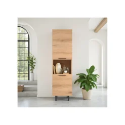 Best Opbergkast Paranno 197x055x42 cm bruin 2 deurs Woonseries|Opbergkast