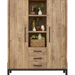 Clearance Opbergkast Ricardi (132 Cm) mango decor Woonseries|Opbergkast