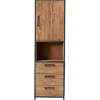 Outlet Opbergkast Romaro (55 Cm) teakhout mix rough Woonseries|Opbergkast