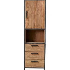 Outlet Opbergkast Romaro (55 Cm) teakhout mix rough Woonseries|Opbergkast