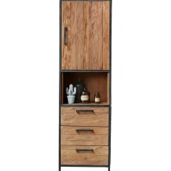 Outlet Opbergkast Romaro (55 Cm) teakhout mix rough Woonseries|Opbergkast