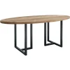 New Ovale eettafel Vinito 200x100 cm visgraat naturel Woonseries|Eettafel