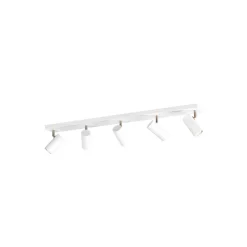 Online Plafondspot Mirare wit metaal 5-spots Plafondlamp