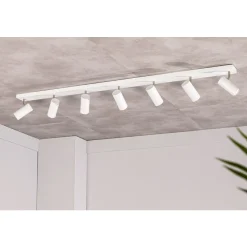 Plafondspot Mirare wit metaal 7-spots Plafondlamp