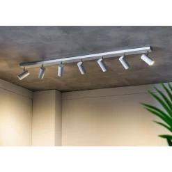 Plafondspot Mirare wit metaal 7-spots Plafondlamp