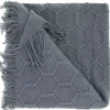 Outlet Plaid Collina 127x152cm donkergrijs Plaids|Sierkussens