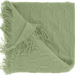 Hot Plaid Collina 127x152cm groen Plaids|Sierkussens