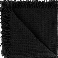 Hot Plaid Siziana 150x200cm zwart Plaids|Sierkussens