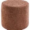 New Poef Roby 40 cm bruin rond Poefs En Krukjes