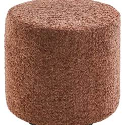 New Poef Roby 40 cm bruin rond Poefs En Krukjes