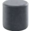 Poef Roby 45 cm microleder donkerblauw rond Poefs En Krukjes