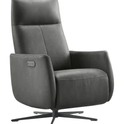 Outlet Relaxfauteuil Lanciare elektrisch antraciet Relaxfauteuil
