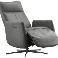 Outlet Relaxfauteuil Lanciare elektrisch antraciet Relaxfauteuil