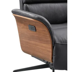 Clearance Relaxfauteuil Liri elektrisch zwart Elektrische Fauteuil|Relaxfauteuil