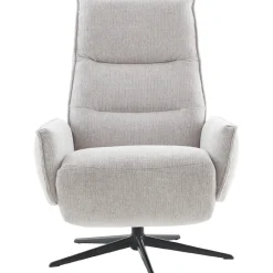 Outlet Relaxfauteuil Livo handmatig verstelbaar lichtgrijs Relaxfauteuil