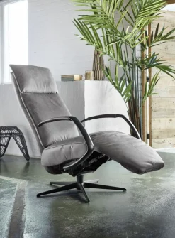 Online Relaxfauteuil Moio verstelbare rug en voetensteun Elektrische Fauteuil|Relaxfauteuil