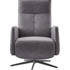 Sale Relaxfauteuil Perfini elektrisch verstelbare rug en voetensteun antraciet Elektrische Fauteuil|Relaxfauteuil