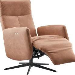 Sale Relaxfauteuil Perfini elektrisch verstelbare rug en voetensteun camel Relaxfauteuil|Elektrische Fauteuil