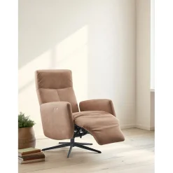 Sale Relaxfauteuil Perfini elektrisch verstelbare rug en voetensteun camel Relaxfauteuil|Elektrische Fauteuil