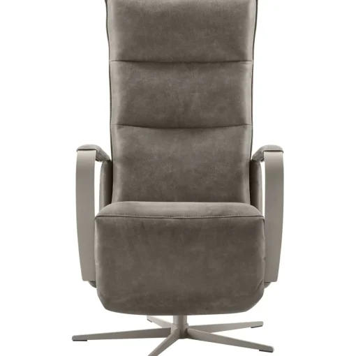 Best Relaxfauteuil Seduto elektrisch microleder donkergrijs Relaxfauteuil