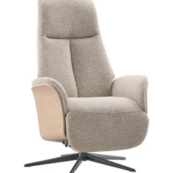 New Relaxfauteuil Serio beige licht hout premium comfort Relaxfauteuil