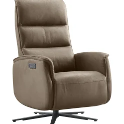 Outlet Relaxfauteuil Volgere elektrisch donkerbruin Relaxfauteuil