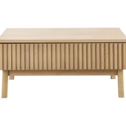 Salontafel Arrosto eikenhout 90x90 cm vierkant light roast Woonseries|Salontafel