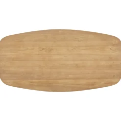 Clearance Salontafel Aska teakhout 70x140 cm Deens ovaal naturel brushed Woonseries|Salontafel