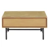 Salontafel Belvio 85x85 vierkant light oak Woonseries|Salontafel