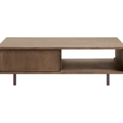 Discount Salontafel Calvo bruin 123x64 cm rechthoekig Woonseries|Salontafel
