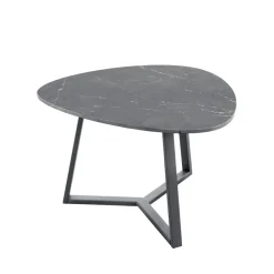 Hot Salontafel Lineto 47x61 cm organisch zwart keramiek Woonseries|Salontafel