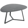 Discount Salontafel Lineto 64x80 cm organisch zwart keramiek Woonseries|Salontafel