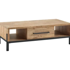 Outlet Salontafel Ricardi 135x67 cm rechthoekig mango Woonseries|Salontafel