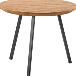 Clearance Salontafel Romaro 55 cm rond teak mix rough Woonseries|Bijzettafel