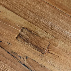 Clearance Salontafel Romaro 55 cm rond teak mix rough Woonseries|Bijzettafel