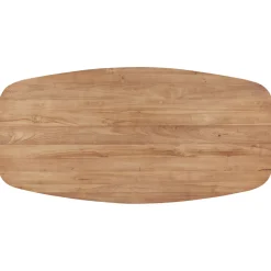 Salontafel Romaro teakhout 140x70 cm Deens ovaal mix rough Woonseries|Salontafel